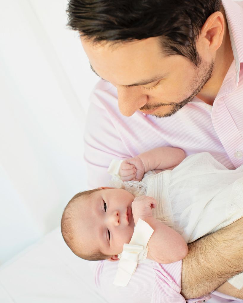 cute little newborn in Dallas Studio