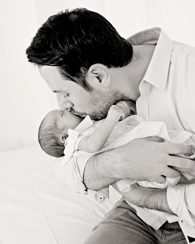 cute little newborn in Dallas Studio