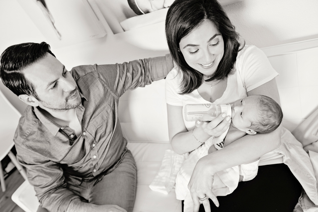 cute little newborn in Dallas Studio