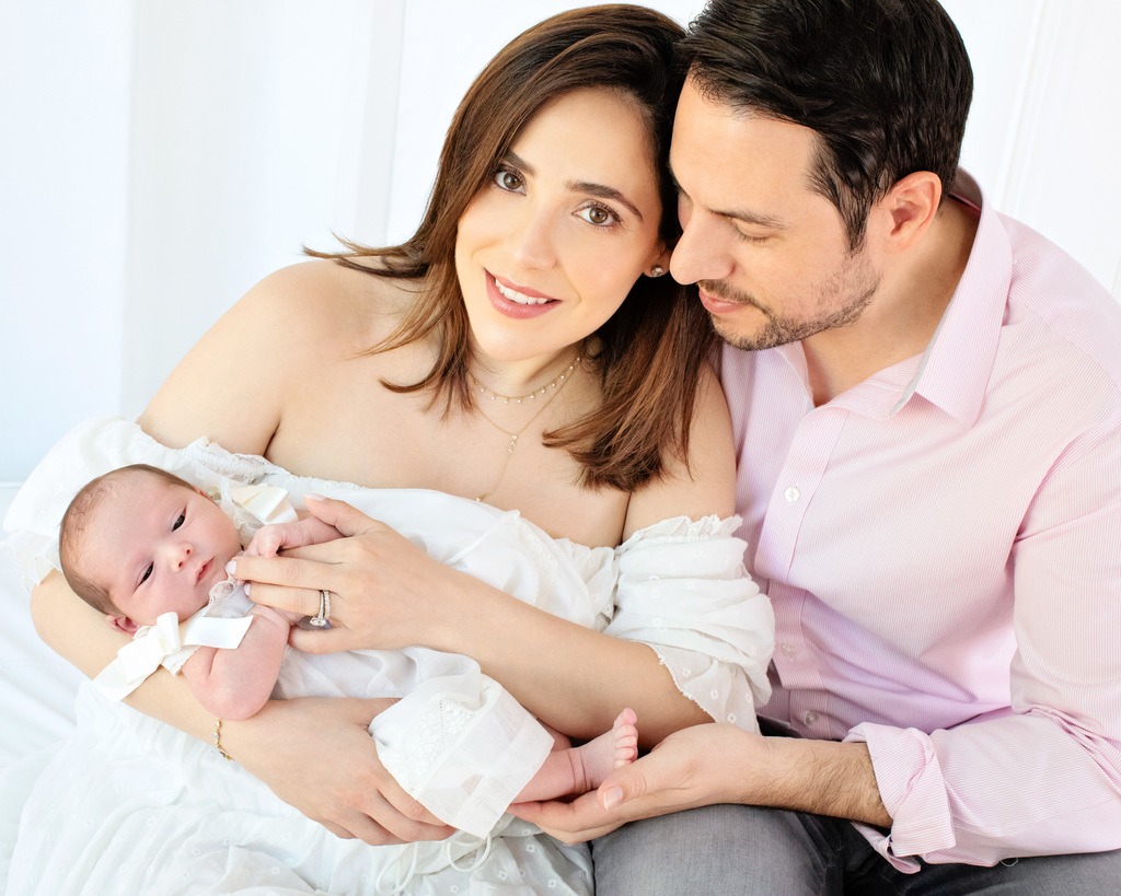 cute little newborn in Dallas Studio