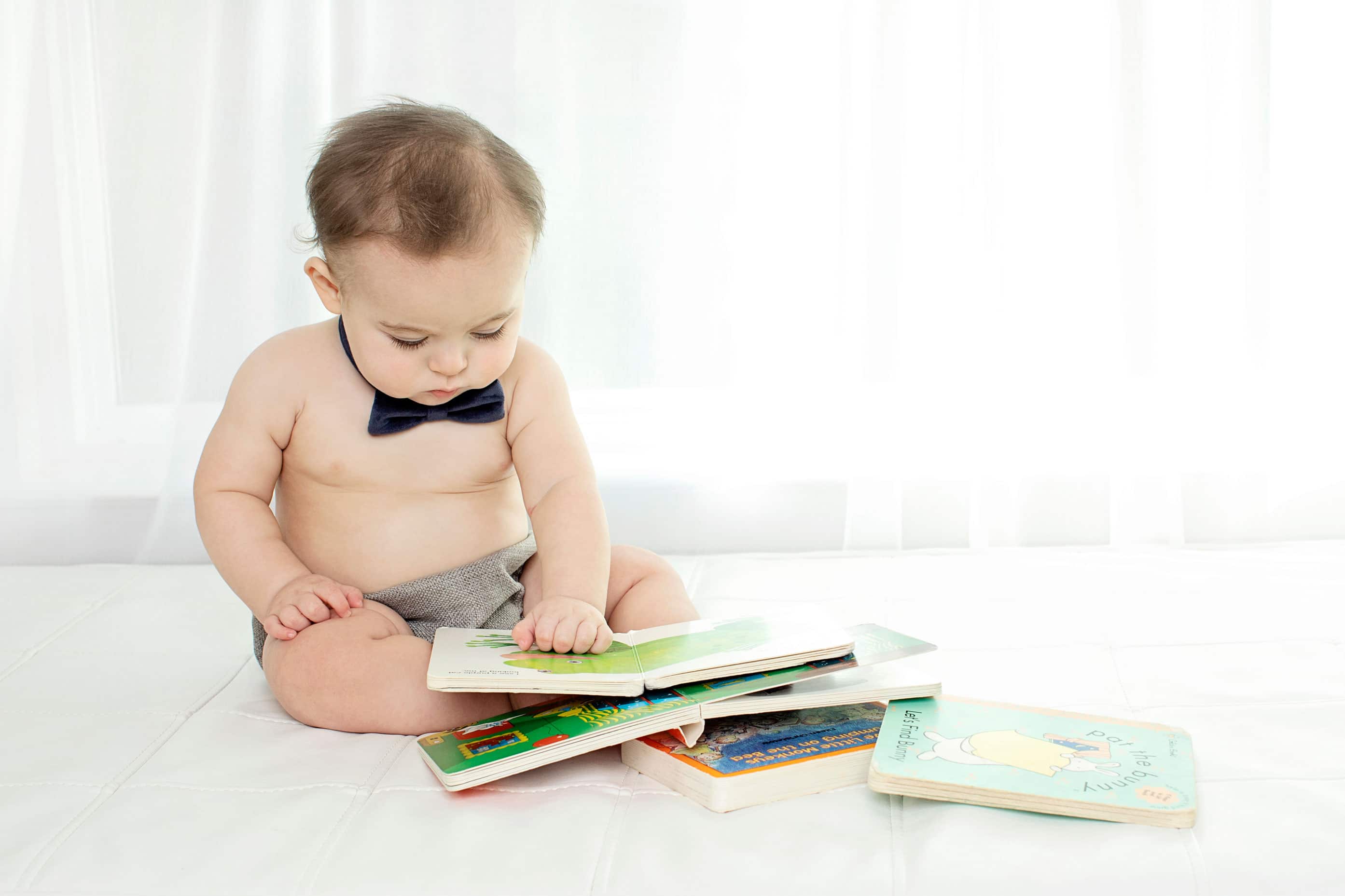 dapper six-month session in Dallas studio
