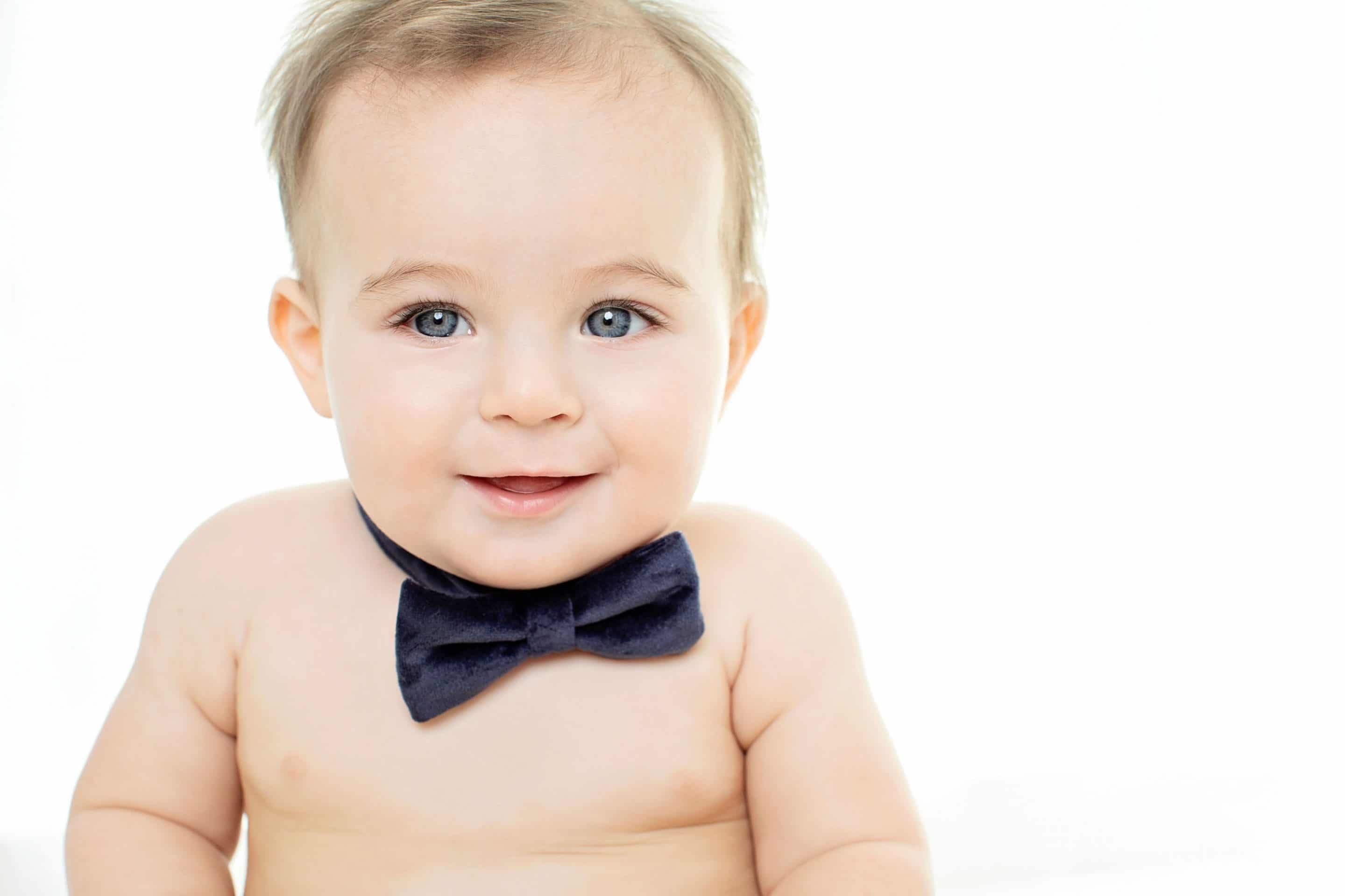 dapper six-month session in Dallas studio