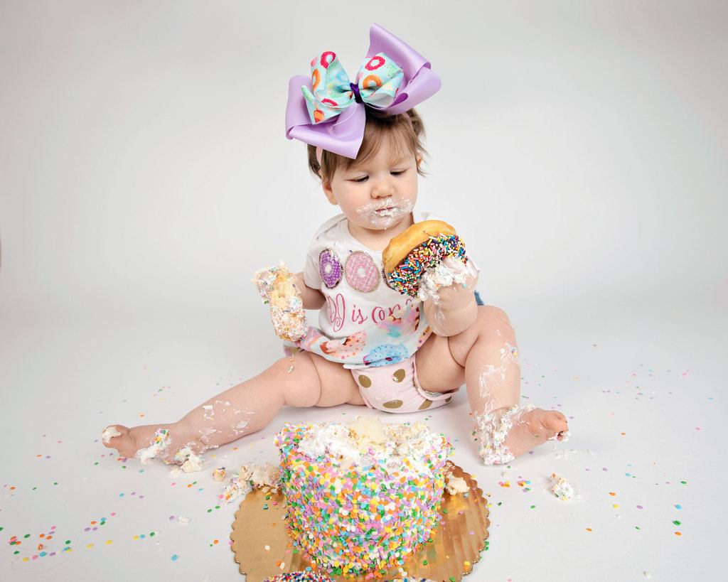 first birthday cake smash photos