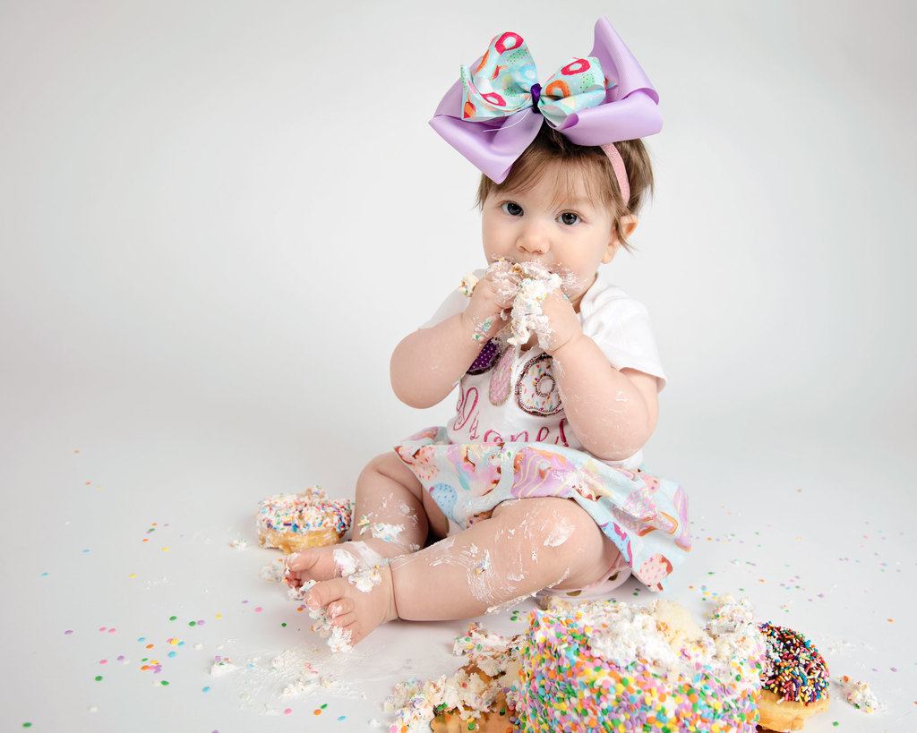 first birthday cake smash photos