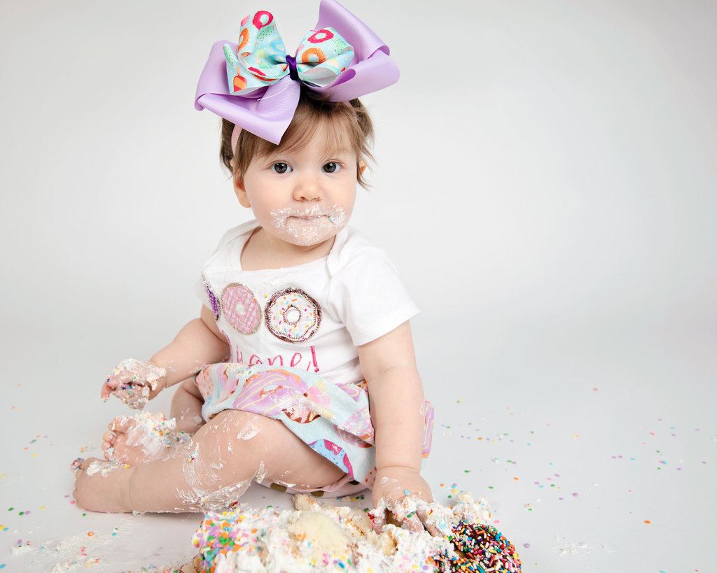 first birthday cake smash photos