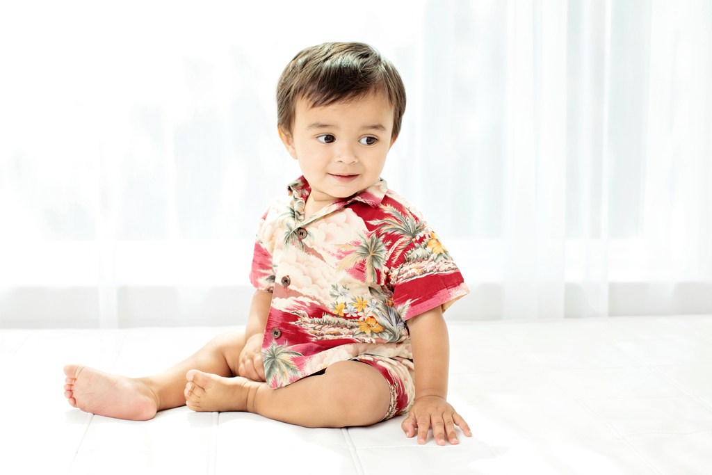 first birthday session in private studio for adorable baby boy
