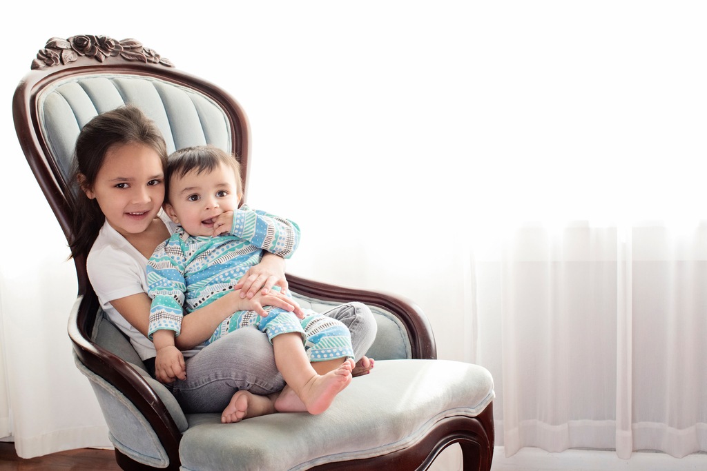 beautiful six-month session for little boy's first year album