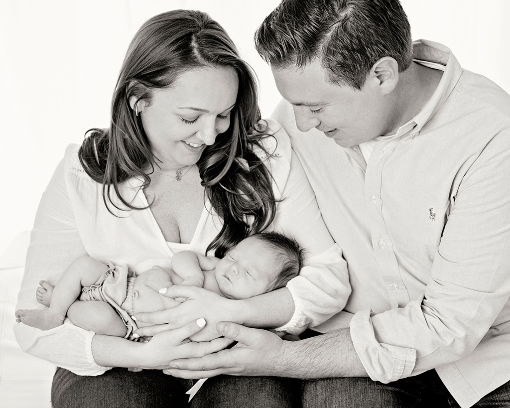 gorgeous private studio newborn session