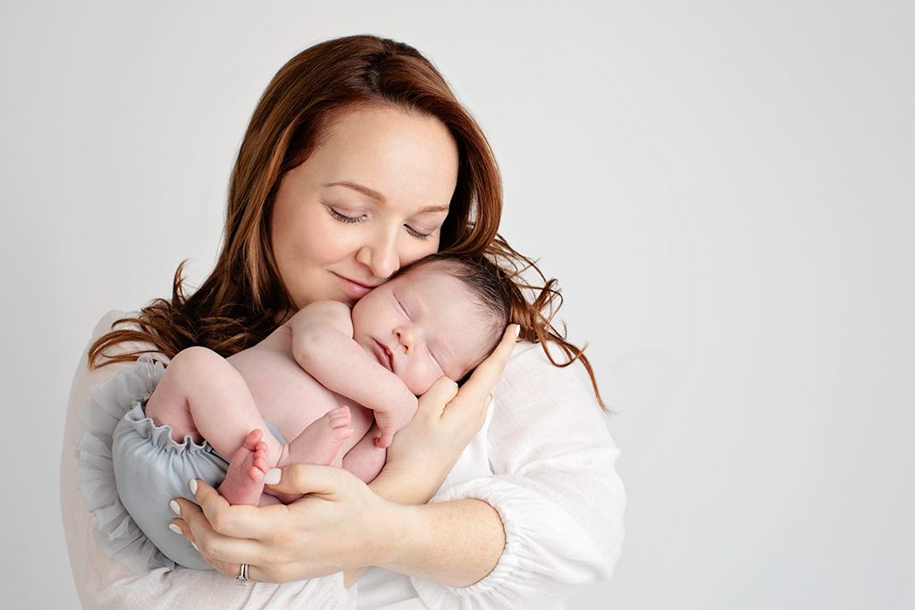 gorgeous private studio newborn session