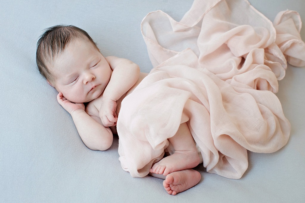 gorgeous private studio newborn session