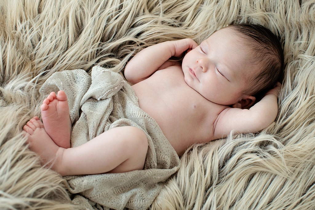 gorgeous private studio newborn session