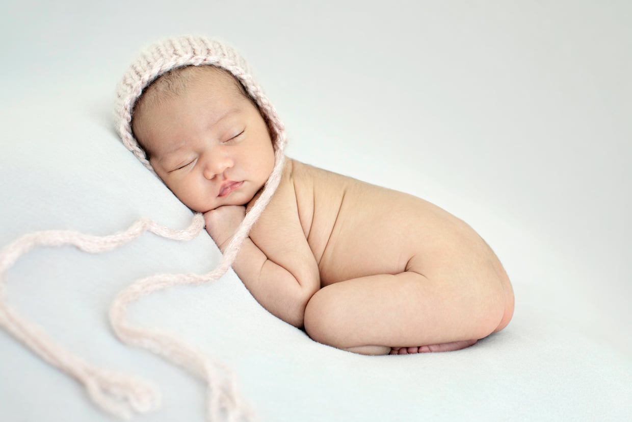 Beautiful baby photoshoot in private dallas studio