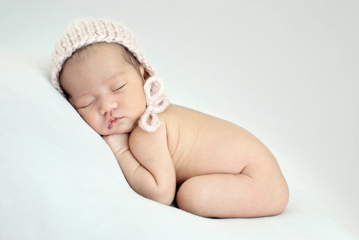 Beautiful baby photoshoot in private dallas studio