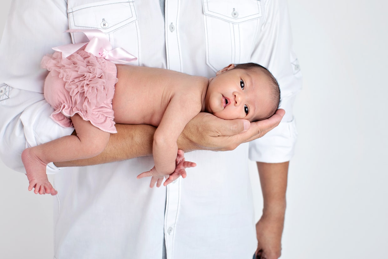 Beautiful baby girl photoshoot in private dallas studio