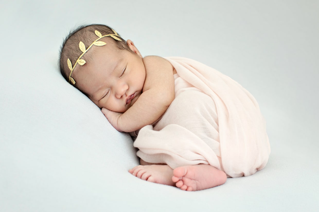 Beautiful baby photoshoot in private dallas studio