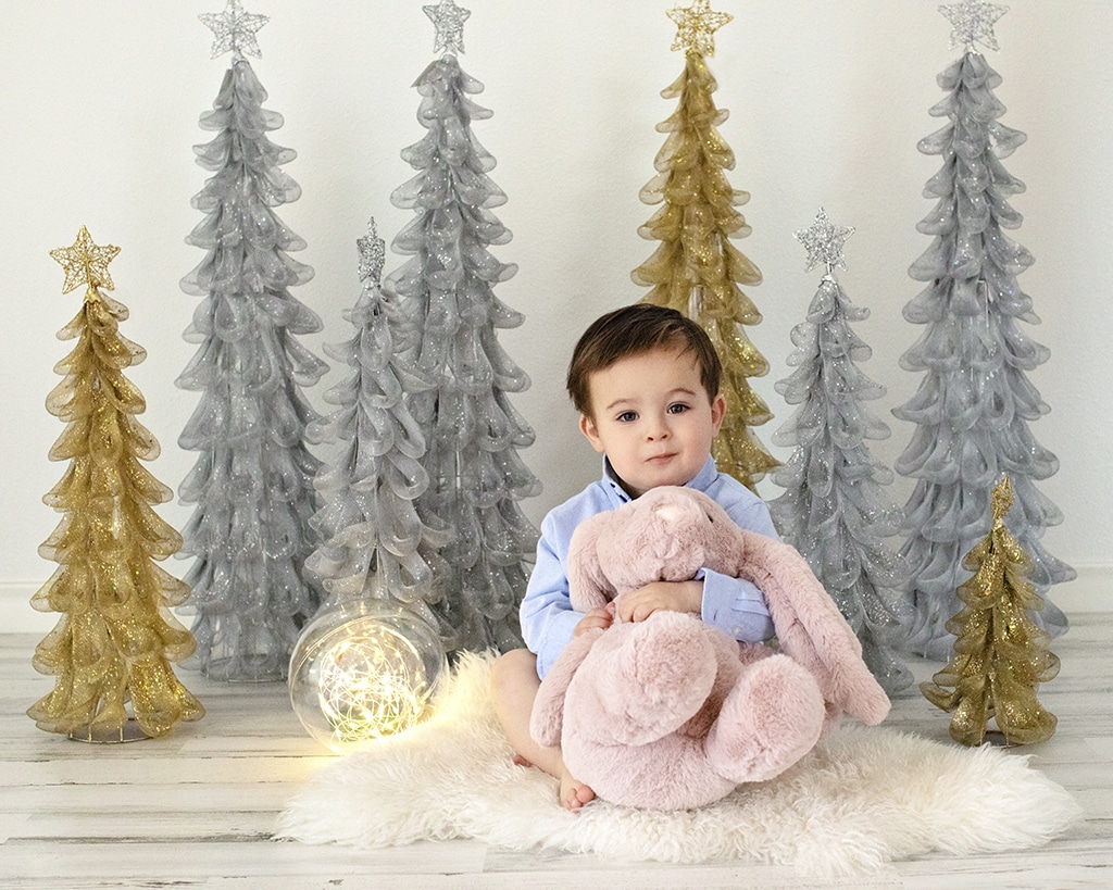 one year birthday session for the cutest little guy in private North Dallas studio