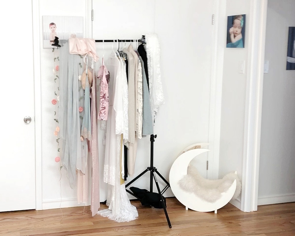 Behind the scenes at a photoshoot in the Private Miette Photography Studio