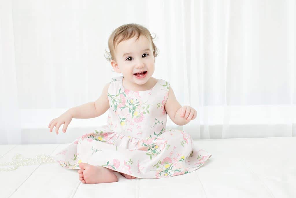 a beautiful first birthday session with little girl and her mom