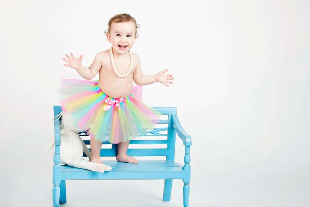 the most adorable first birthday portrait session