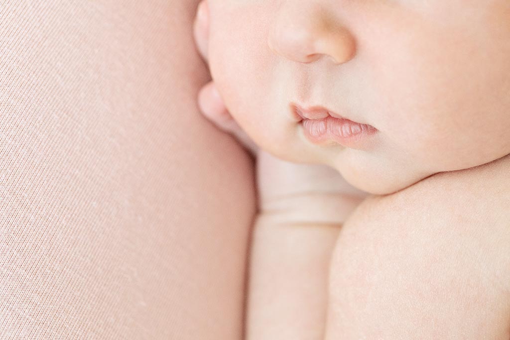 newborn detail shot from private dallas studio