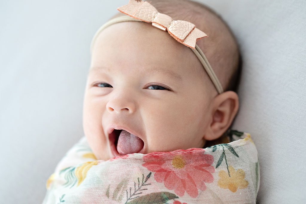 gorgeous older newborn studio session