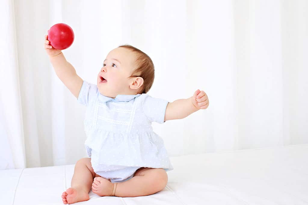 gorgeous photos of the liveliest six-month-old ever in private dallas studio session