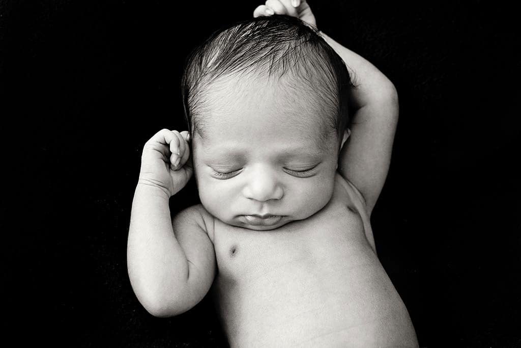 adorable newborn session in private studio