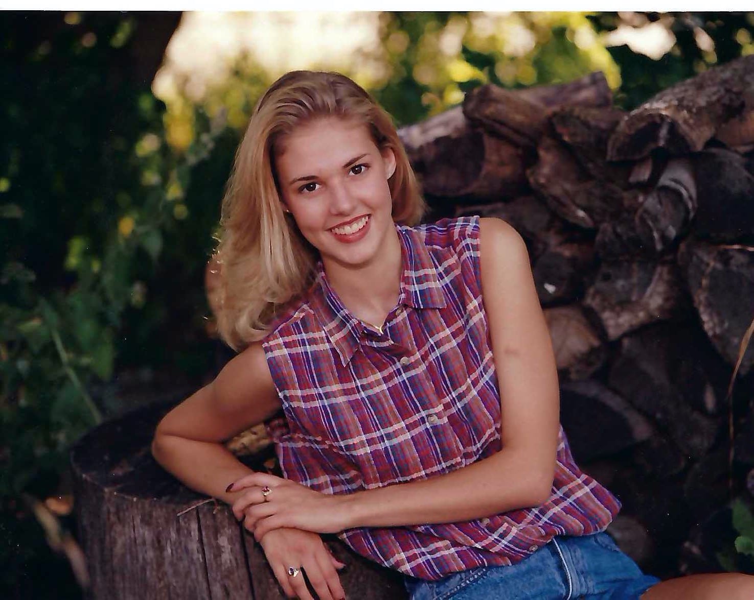 old school senior photos in private studio