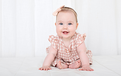 Milestones of an Indoor 6 Month Baby Photoshoot