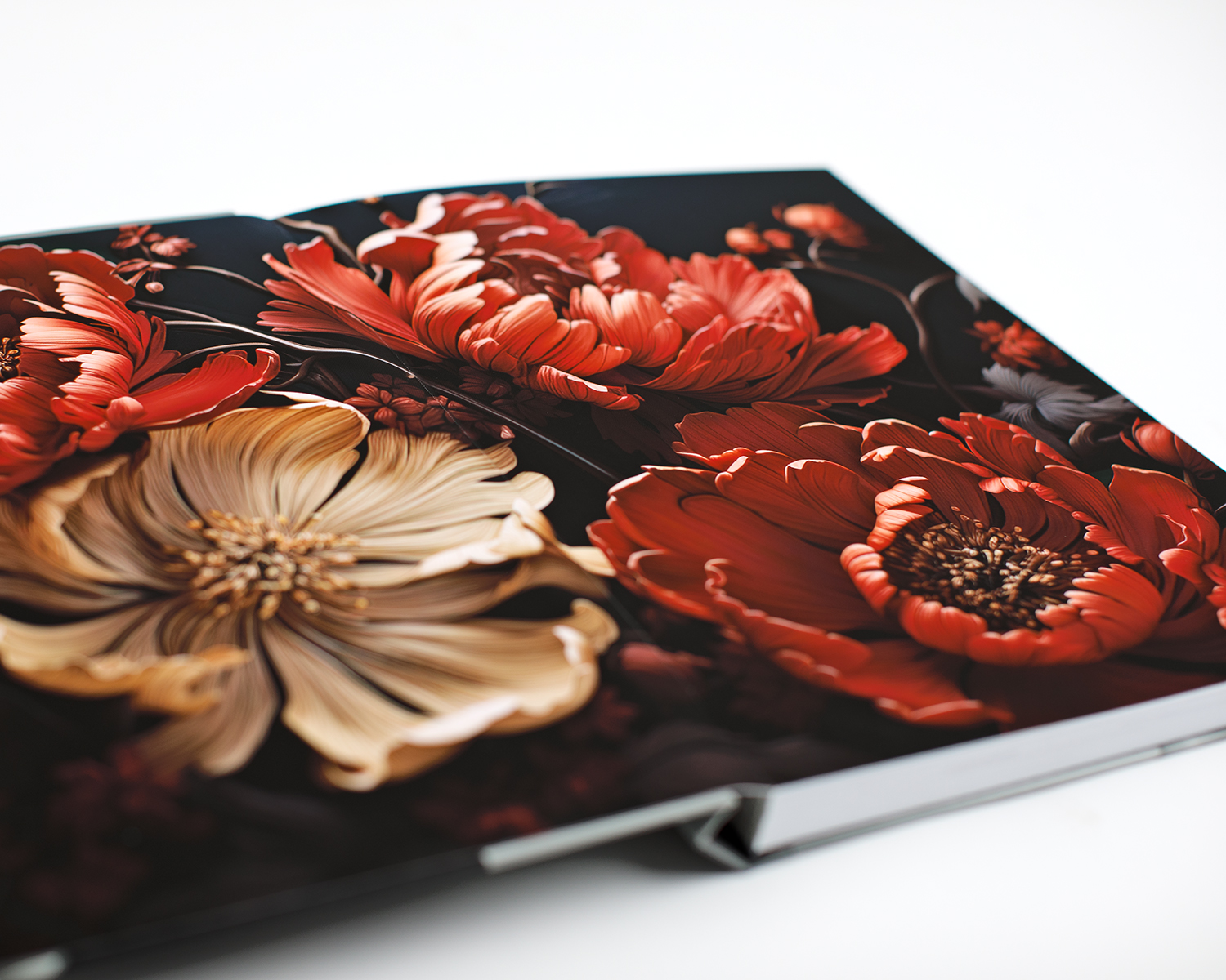 The Miette Luxury Art Book for a bold, elegant coffee table book option with custom linen face-off pages