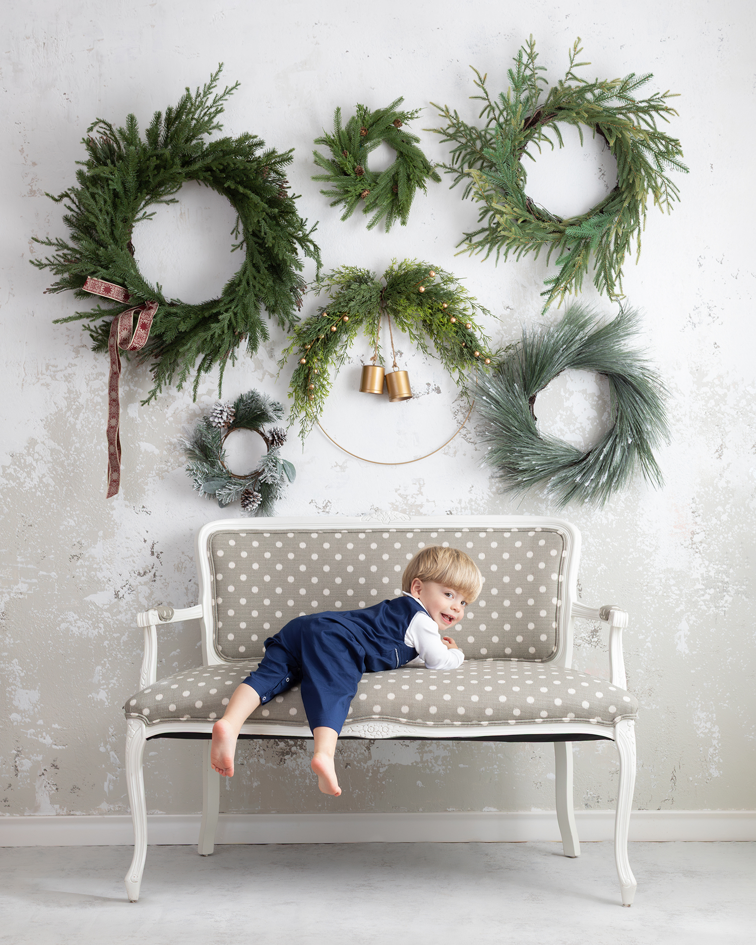 a little boy posing during a Dallas family photoshoot
