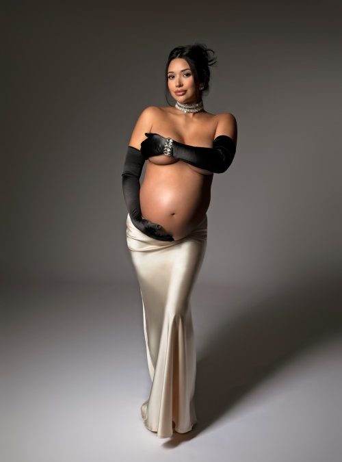 After Two Rounds of IVF, Hazel Celebrated Her Miracle Baby with the Most Creative Dallas Maternity Shoot