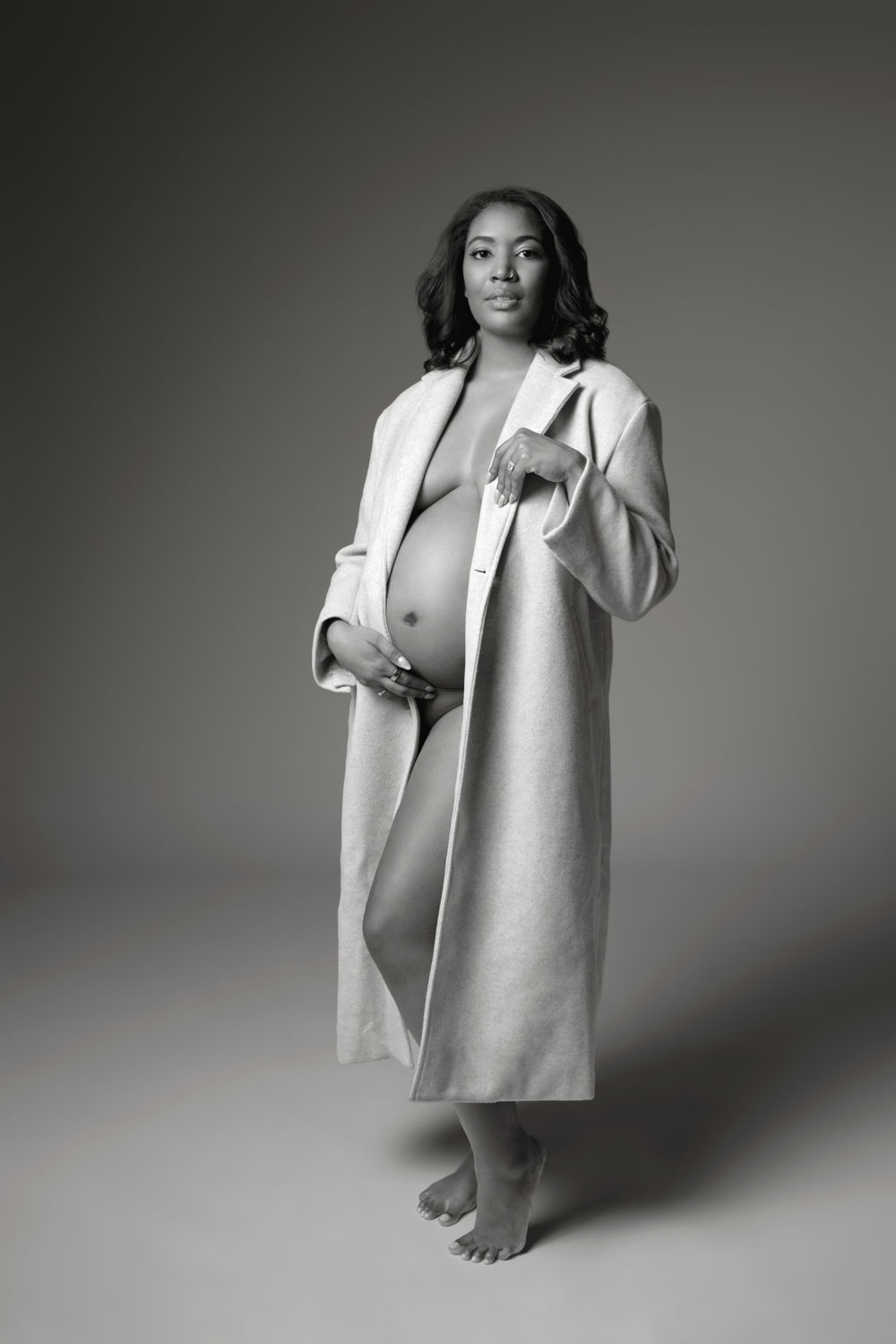 Editorial maternity portrait, Dallas Texas photography session